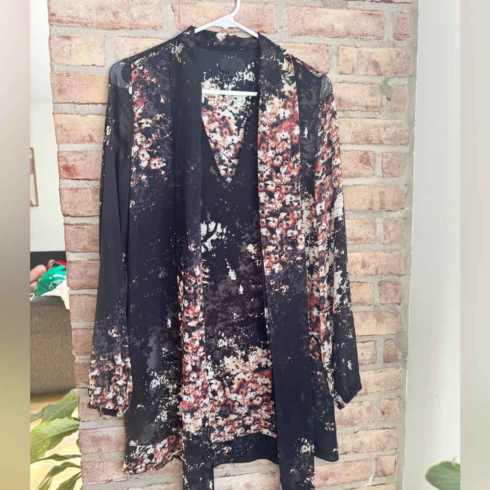 INTERMIX Tulare Silk Mini Dress